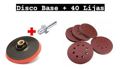 Disco Amoladora Base Velcro De 125 Mm Lija Bonete + 15 Lijas