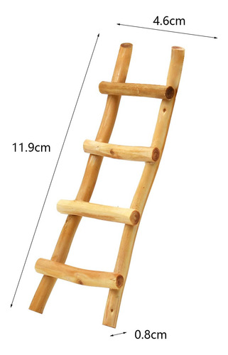 1/12 Mini Escaleras De Madera Photo Props Simulación 1/12