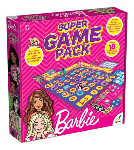 Super Game Pack, Barbie, Domino, Ajedres, Memoria Y Más