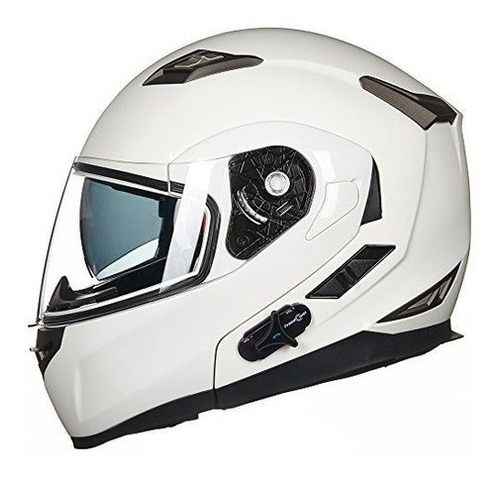 Ilm Bluetooth Integrado Modular Plegable Cara Completa Casco