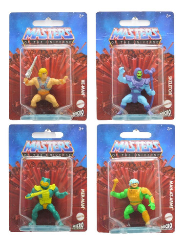 Micro Collection Masters Of The Universe Kit C/ 4 Mattel
