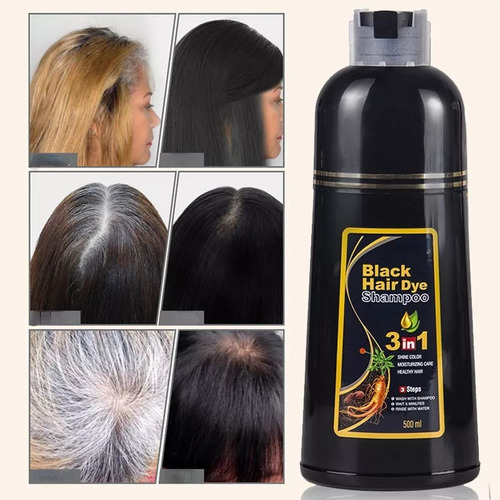 Novo Marrom Shampoo Com Tinta Cobre Cabelos Grisalhos Cor