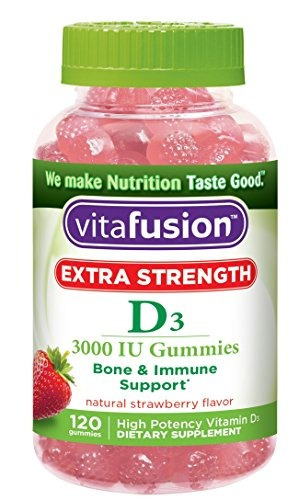 Vitafusion Extra Strength Vitamina D3 Gummies, Cuenta 120