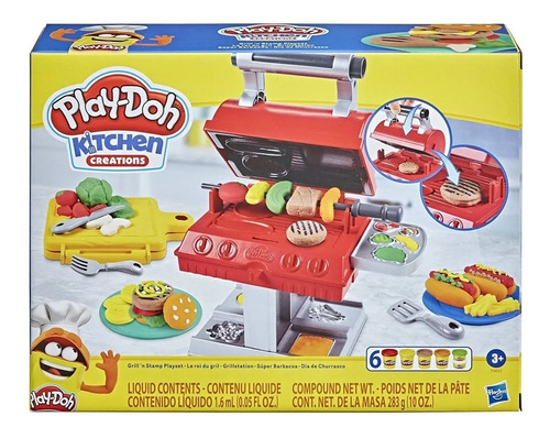 Play-doh Masas Kitchen Parrilla Barbecue Picnic F0652 Hasbro