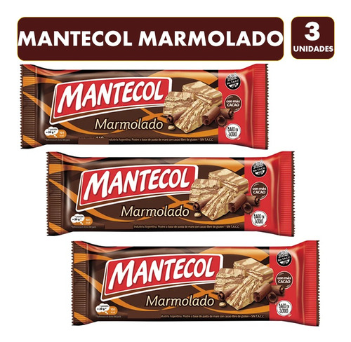 Mantecol Marmolado Con Cacao - Sin Gluten (pack 3 Unidades)