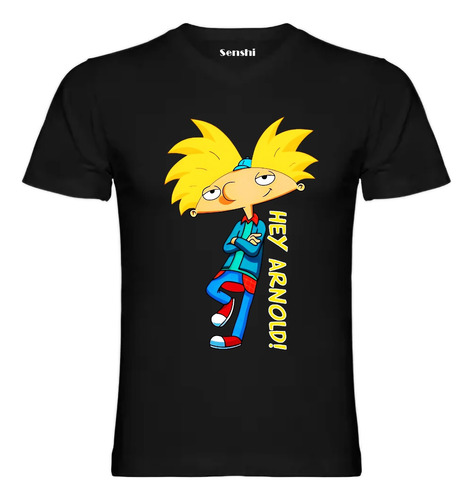 Polera Diseño Hey Arnold Unisex Estampado Dtf Cod 001