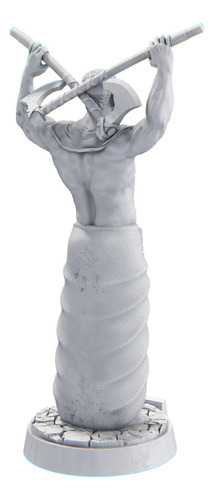 Estátua Xangô Imagem Umbanda Candomblé Orixá Cor Cor Mármore