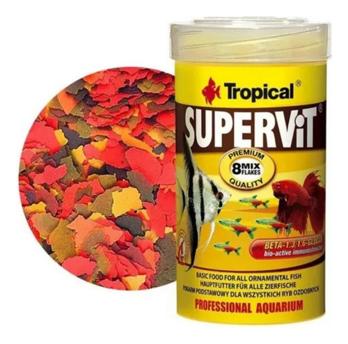 Ração  Supervit Tropical 12g Pote P/ Aquário