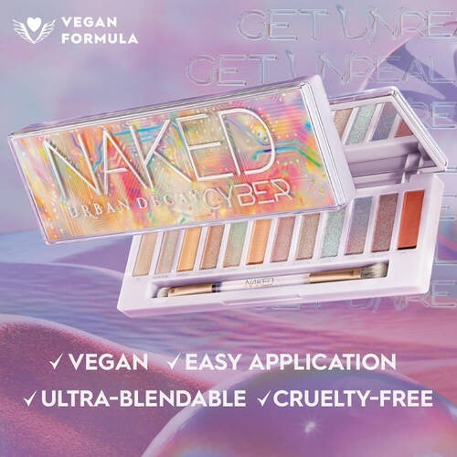 Paleta De 12 Sombras | Naked Cyber | Urban Decay | Vegana