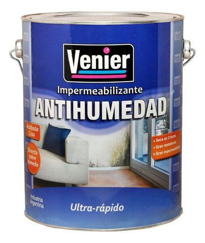 Pintura Impermeabilizante Antihumedad 5 Kg Venier - Rex