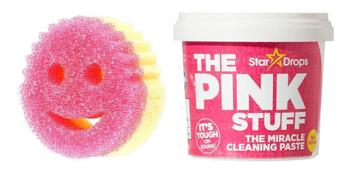 Kit Limpieza Pasta Pink Stuff + Esponja Scrub Mommy Xchw P