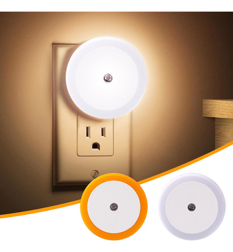 Luz Nocturna Led Con Sensor De Luz Que Se Enciende Y Apaga A