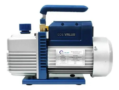 Bomba de Vácuo Eos Duplo Estágio 6CFM Bivolt para Refrigeração e ...