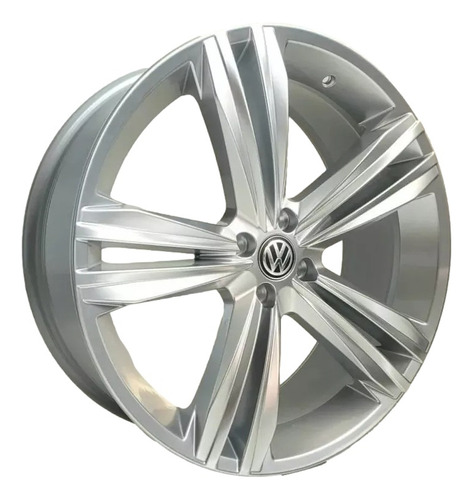 Roda Aro 17 4x100 Krmai S18 Tiguan Rline / Valor Unitário Cor Prata 4x100