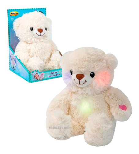 Winfun Peluche Oso Con Luz Y Sonido Scarlet Kids