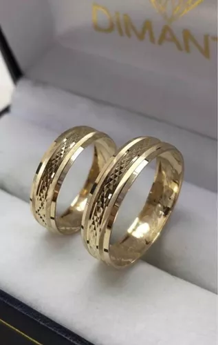 Argollas Matrimoniales En Oro Amarillo De 10k Garantizado