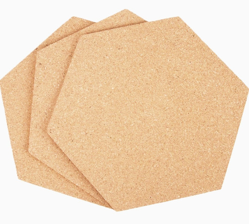 Pizarra De Corcho Hexágonos 20x20 4 Mm Espesor