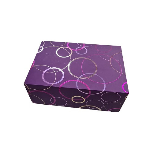 Caja De Regalo Jumbo Rings Morada 31cm X 25cm X 13cm 