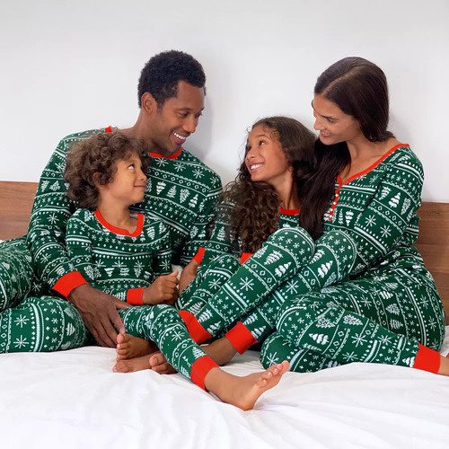 Conjunto De Pijama Navideño Para Padres E Hijos [u]