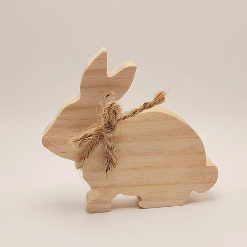 Señal De De Madera, Centro De Mesa De Mesa De Conejo Sin