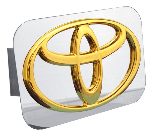 Tapon Enganche Remolque Logo Dorado Automatico Para Toyota