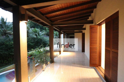 Imagem 13 de 30 de Condomínio Iporanga No Guarujá-sp. Casa À Venda, 397m², Piscina, Área Gourmet, 5 Dormitórios, 3 Suítes E 6 Vagas. A Poucos Passos Da Praia Das Conchas - Ca1029