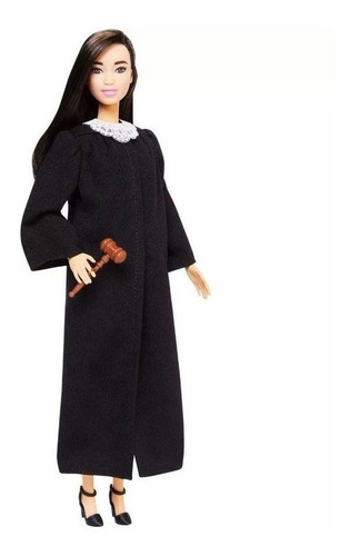 Imagem 5 de 8 de Barbie Juíza Direito Profissões Cabelo Preto Mattel Ms Sj