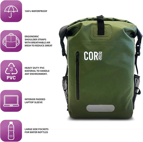 Mochila Impermeable Para Bolsa Seca Con Funda Acolchada Para