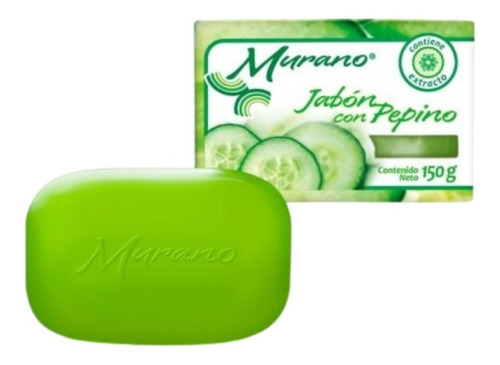 Jabón Barra Murano Natural Con Pepino Caja 40 Pz 150g