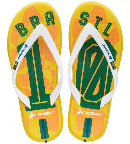 Sandalia Brasil  Amarillo/verde  Rider