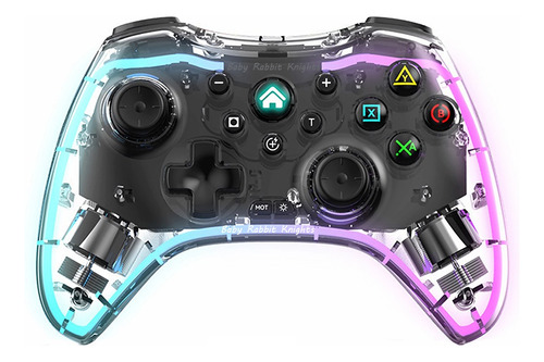 Control Inalámbrico Gamepad Transparente Rgb Para Switch