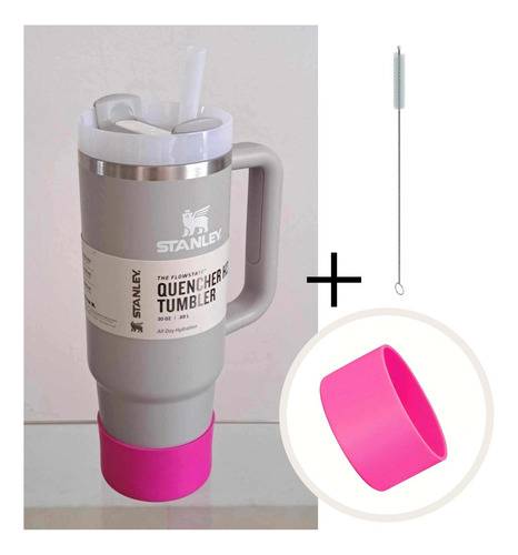 Stanley Quencher 30oz Vaso Taza Mug Termo Asa Con Funda Prot Ceniza - Magenta Quencher