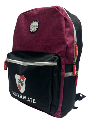 Mochila Urbana River Plate Calidad Oficial Lisa Bordo