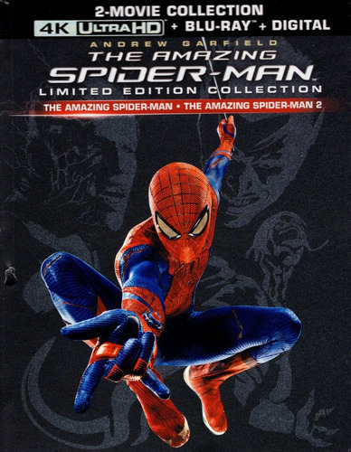 El Sorprendente Hombre Araña 1-2 Peliculas 4k + Blu-ray + Hd