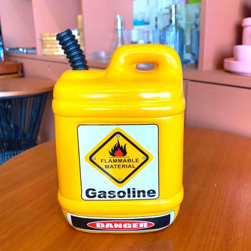 Cofrinho Bomba De Gasolina Decoração Masculina Galão Cor Amarelo