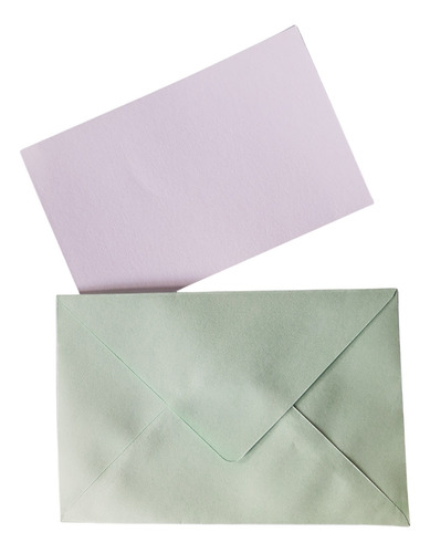 Envelope Visita + Cartão Branco 20 Unidades 120 X 80mm