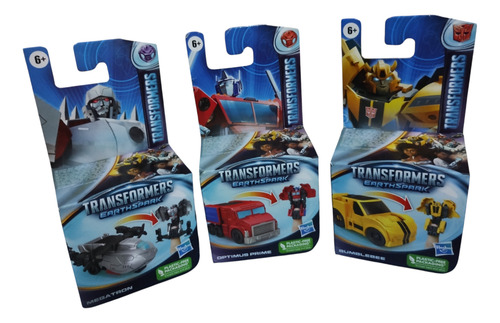 Juguetes Transformers Earthspark Figuras Mini Optimus Prime