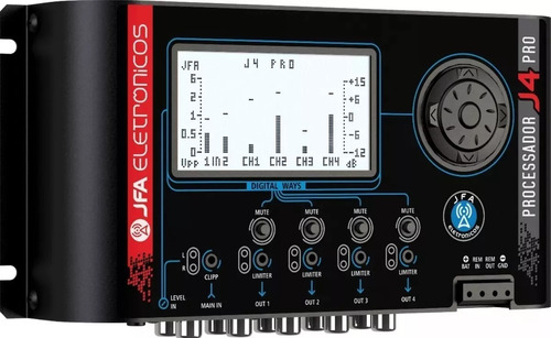 Processador De Audio Jfa J4 Pro Som Automotivo