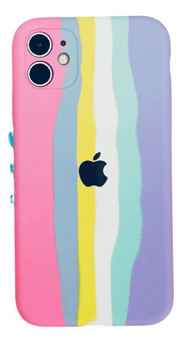 Funda Silicone Case Rainbow Rosa/lila