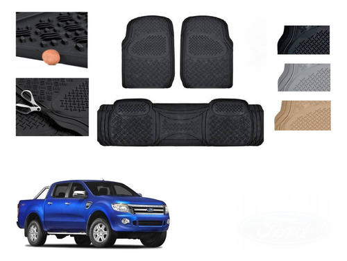 Kit Tapetes 3pz Power Truck Ford Ranger 2012 - 2014 2015