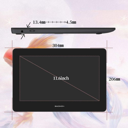 Tableta Grafica Para Ordenador Gaomon , 8192 Lvl ,11.6 G...