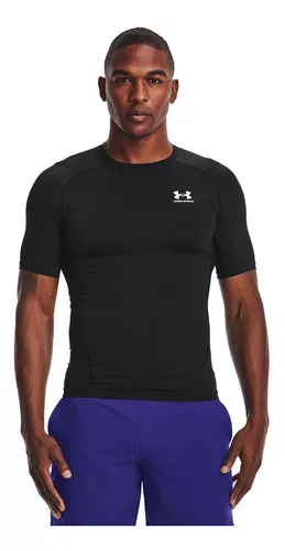 Under Armour Polera Camiseta Compresión Ua Hg Print Ss Blk