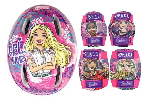 Equipo De Protección Barbie Casco Y Accesorios Apache 3+