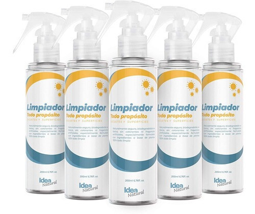 Limpiador Desinfectante Multi Proposito Superficie 200ml 5pz