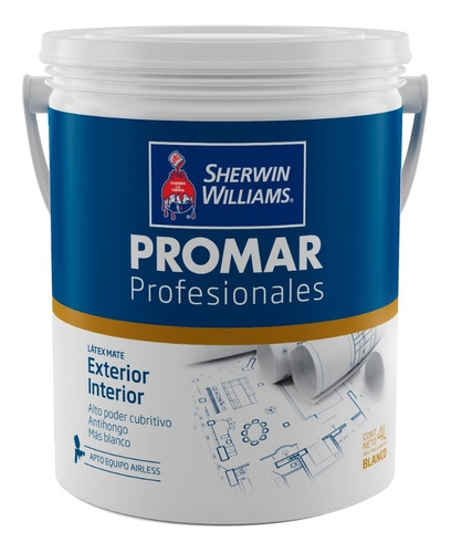 Pintura Sherwin Williams Promar Profesional Int./ext. 4lts