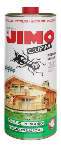 Protector Madera Jimo Cupim 900ml Polillas Taladros Insectos