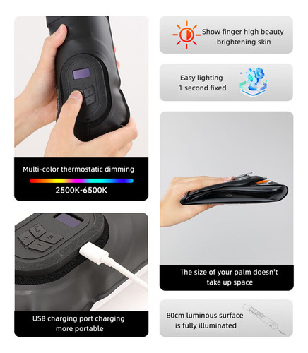 Varita Inflable Para Fotografía Aparo Ht-12c Rgb, 12 W