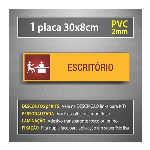 Placa Gerente Geral Identificação Departamento Personalizada