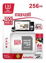 Comprar Tarjeta MicroSD Maxell 256GB UH-3 8K 100MB\u002FS