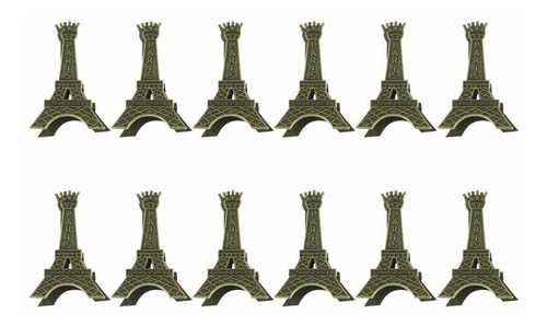 Hemoton 12 Portatarjeta Lugar Torre Eiffel Nota Soporte Foto